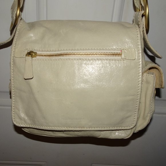 Francesco Biasia Ivory Leather  handbag - Picture 2 of 9